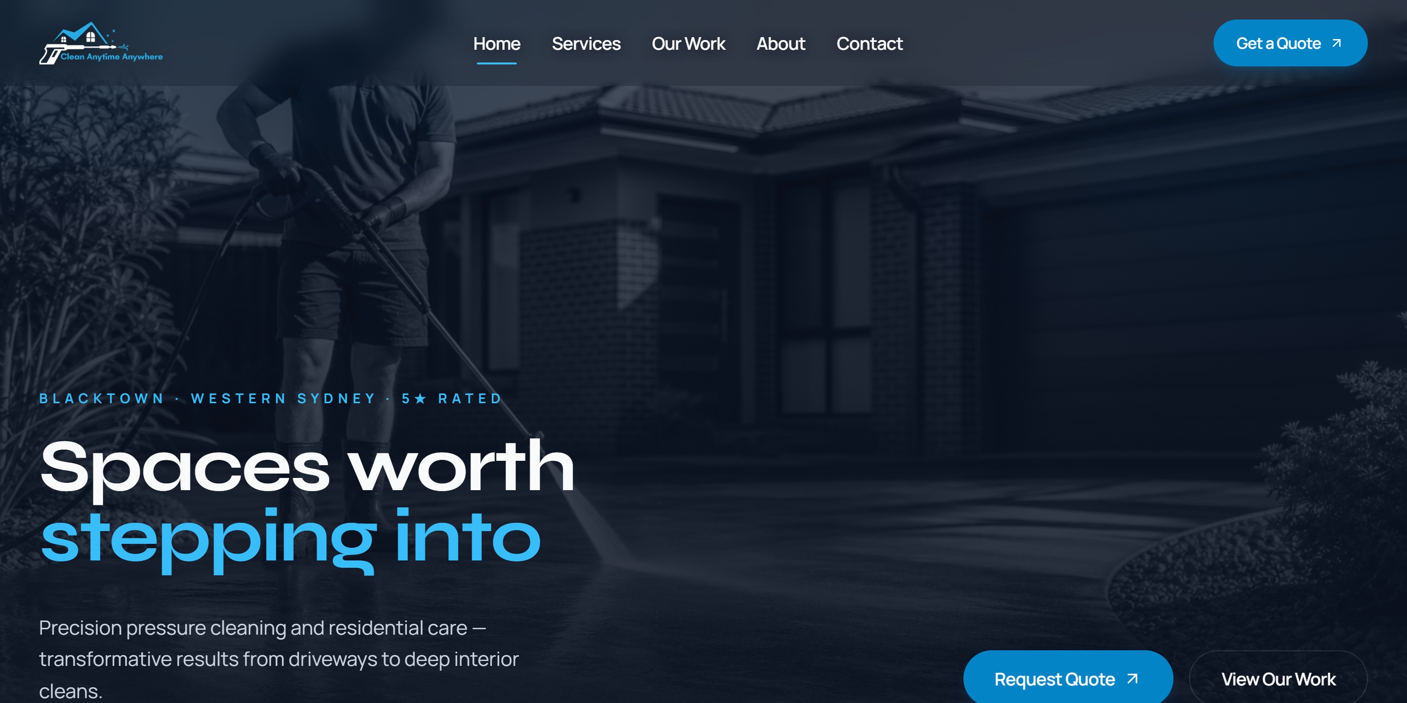 Clean Anytime Anywhere website